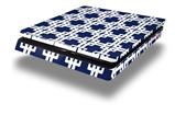 Vinyl Decal Skin Wrap compatible with Sony PlayStation 4 Slim Console Boxed Navy Blue (PS4 NOT INCLUDED)