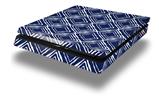 Vinyl Decal Skin Wrap compatible with Sony PlayStation 4 Slim Console Wavey Navy Blue (PS4 NOT INCLUDED)