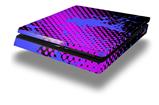Vinyl Decal Skin Wrap compatible with Sony PlayStation 4 Slim Console Halftone Splatter Blue Hot Pink (PS4 NOT INCLUDED)