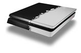 Vinyl Decal Skin Wrap compatible with Sony PlayStation 4 Slim Console Ripped Colors Black Gray (PS4 NOT INCLUDED)