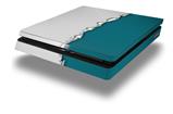 Vinyl Decal Skin Wrap compatible with Sony PlayStation 4 Slim Console Ripped Colors Gray Seafoam Green (PS4 NOT INCLUDED)