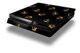 Vinyl Decal Skin Wrap compatible with Sony PlayStation 4 Slim Console Anchors Away Black (PS4 NOT INCLUDED)
