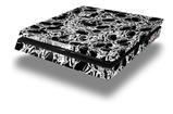 Vinyl Decal Skin Wrap compatible with Sony PlayStation 4 Slim Console Scattered Skulls Black (PS4 NOT INCLUDED)
