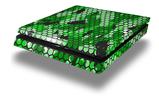 Vinyl Decal Skin Wrap compatible with Sony PlayStation 4 Slim Console HEX Mesh Camo 01 Green Bright (PS4 NOT INCLUDED)