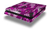 Vinyl Decal Skin Wrap compatible with Sony PlayStation 4 Slim Console HEX Mesh Camo 01 Pink (PS4 NOT INCLUDED)
