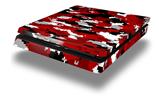 Vinyl Decal Skin Wrap compatible with Sony PlayStation 4 Slim Console WraptorCamo Digital Camo Red (PS4 NOT INCLUDED)