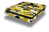Vinyl Decal Skin Wrap compatible with Sony PlayStation 4 Slim Console WraptorCamo Digital Camo Yellow (PS4 NOT INCLUDED)