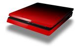 Vinyl Decal Skin Wrap compatible with Sony PlayStation 4 Slim Console Smooth Fades Red Black (PS4 NOT INCLUDED)