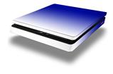 Vinyl Decal Skin Wrap compatible with Sony PlayStation 4 Slim Console Smooth Fades White Blue (PS4 NOT INCLUDED)