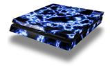 Vinyl Decal Skin Wrap compatible with Sony PlayStation 4 Slim Console Electrify Blue (PS4 NOT INCLUDED)