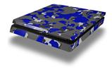 Vinyl Decal Skin Wrap compatible with Sony PlayStation 4 Slim Console WraptorCamo Old School Camouflage Camo Blue Royal (PS4 NOT INCLUDED)