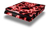 Vinyl Decal Skin Wrap compatible with Sony PlayStation 4 Slim Console Electrify Red (PS4 NOT INCLUDED)