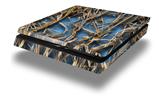 Vinyl Decal Skin Wrap compatible with Sony PlayStation 4 Slim Console WraptorCamo Grassy Marsh Camo Neon Blue (PS4 NOT INCLUDED)