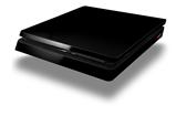 Vinyl Decal Skin Wrap compatible with Sony PlayStation 4 Slim Console Solids Collection Color Black (PS4 NOT INCLUDED)