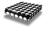 Vinyl Decal Skin Wrap compatible with Sony PlayStation 4 Slim Console Houndstooth White (PS4 NOT INCLUDED)