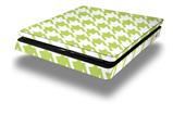 Vinyl Decal Skin Wrap compatible with Sony PlayStation 4 Slim Console Houndstooth Sage Green (PS4 NOT INCLUDED)