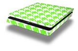 Vinyl Decal Skin Wrap compatible with Sony PlayStation 4 Slim Console Houndstooth Neon Lime Green (PS4 NOT INCLUDED)