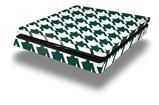 Vinyl Decal Skin Wrap compatible with Sony PlayStation 4 Slim Console Houndstooth Hunter Green (PS4 NOT INCLUDED)