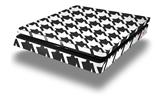 Vinyl Decal Skin Wrap compatible with Sony PlayStation 4 Slim Console Houndstooth Dark Gray (PS4 NOT INCLUDED)