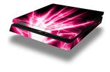 Vinyl Decal Skin Wrap compatible with Sony PlayStation 4 Slim Console Lightning Pink (PS4 NOT INCLUDED)