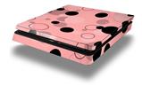 Vinyl Decal Skin Wrap compatible with Sony PlayStation 4 Slim Console Lots of Dots Pink on Pink (PS4 NOT INCLUDED)