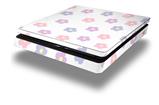 Vinyl Decal Skin Wrap compatible with Sony PlayStation 4 Slim Console Pastel Flowers (PS4 NOT INCLUDED)