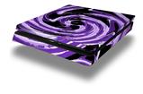 Vinyl Decal Skin Wrap compatible with Sony PlayStation 4 Slim Console Alecias Swirl 02 Purple (PS4 NOT INCLUDED)