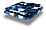 Vinyl Decal Skin Wrap compatible with Sony PlayStation 4 Slim Console Radioactive Blue (PS4 NOT INCLUDED)