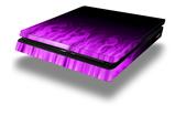 Vinyl Decal Skin Wrap compatible with Sony PlayStation 4 Slim Console Fire Purple (PS4 NOT INCLUDED)