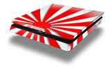 Vinyl Decal Skin Wrap compatible with Sony PlayStation 4 Slim Console Rising Sun Japanese Flag Red (PS4 NOT INCLUDED)
