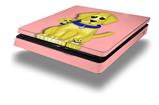 Vinyl Decal Skin Wrap compatible with Sony PlayStation 4 Slim Console Puppy Dogs on Pink (PS4 NOT INCLUDED)