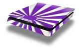 Vinyl Decal Skin Wrap compatible with Sony PlayStation 4 Slim Console Rising Sun Japanese Flag Purple (PS4 NOT INCLUDED)