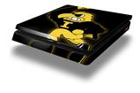 Vinyl Decal Skin Wrap compatible with Sony PlayStation 4 Slim Console Iowa Hawkeyes Herky on Black (PS4 NOT INCLUDED)