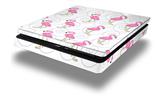Vinyl Decal Skin Wrap compatible with Sony PlayStation 4 Slim Console Flamingos on White (PS4 NOT INCLUDED)