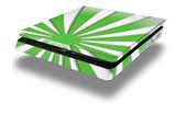 Vinyl Decal Skin Wrap compatible with Sony PlayStation 4 Slim Console Rising Sun Japanese Flag Green (PS4 NOT INCLUDED)
