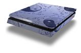 Vinyl Decal Skin Wrap compatible with Sony PlayStation 4 Slim Console Feminine Yin Yang Blue (PS4 NOT INCLUDED)