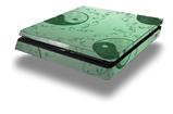 Vinyl Decal Skin Wrap compatible with Sony PlayStation 4 Slim Console Feminine Yin Yang Green (PS4 NOT INCLUDED)