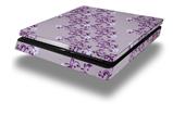 Vinyl Decal Skin Wrap compatible with Sony PlayStation 4 Slim Console Victorian Design Purple (PS4 NOT INCLUDED)