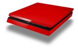 Vinyl Decal Skin Wrap compatible with Sony PlayStation 4 Slim Console Solids Collection Red (PS4 NOT INCLUDED)