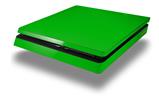 Vinyl Decal Skin Wrap compatible with Sony PlayStation 4 Slim Console Solids Collection Green (PS4 NOT INCLUDED)