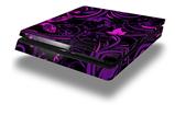 Vinyl Decal Skin Wrap compatible with Sony PlayStation 4 Slim Console Twisted Garden Purple and Hot Pink (PS4 NOT INCLUDED)