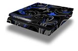 Vinyl Decal Skin Wrap compatible with Sony PlayStation 4 Slim Console Twisted Garden Gray and Blue (PS4 NOT INCLUDED)