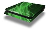 Vinyl Decal Skin Wrap compatible with Sony PlayStation 4 Slim Console Mystic Vortex Green (PS4 NOT INCLUDED)