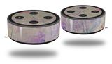Skin Wrap Decal Set 2 Pack for Amazon Echo Dot 2 - Pastel Abstract Pink and Blue (2nd Generation ONLY - Echo NOT INCLUDED)