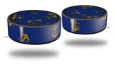 Skin Wrap Decal Set 2 Pack for Amazon Echo Dot 2 - Anchors Away Blue (2nd Generation ONLY - Echo NOT INCLUDED)