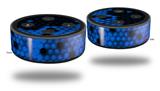 Skin Wrap Decal Set 2 Pack for Amazon Echo Dot 2 - HEX Blue (2nd Generation ONLY - Echo NOT INCLUDED)
