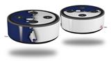 Skin Wrap Decal Set 2 Pack for Amazon Echo Dot 2 - Ripped Colors Blue White (2nd Generation ONLY - Echo NOT INCLUDED)