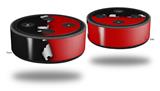 Skin Wrap Decal Set 2 Pack for Amazon Echo Dot 2 - Ripped Colors Black Red (2nd Generation ONLY - Echo NOT INCLUDED)