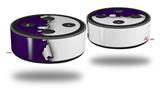 Skin Wrap Decal Set 2 Pack for Amazon Echo Dot 2 - Ripped Colors Purple White (2nd Generation ONLY - Echo NOT INCLUDED)