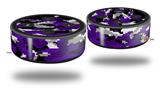 Skin Wrap Decal Set 2 Pack for Amazon Echo Dot 2 - WraptorCamo Digital Camo Purple (2nd Generation ONLY - Echo NOT INCLUDED)